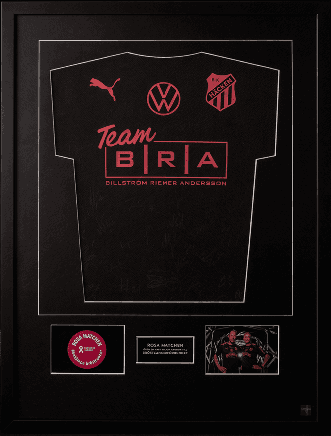 BK Häcken Memorabilia Frame – Custom Football Display