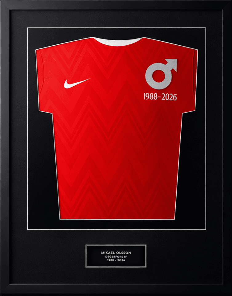 Mikael Olsson Signed Jersey – Custom Framed Memorabilia