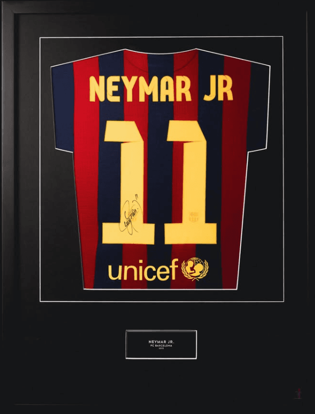 Neymar Jr Signed Jersey – Premium Football Memorabilia Display